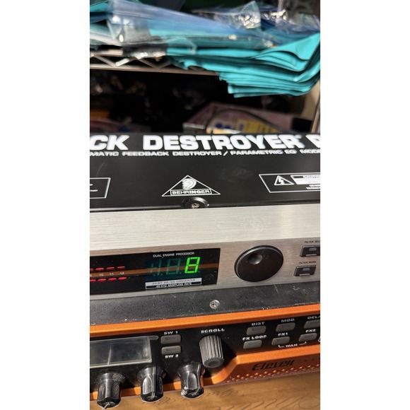 Behringer Feedback Destroyer Pro DSP1100P Rack Unit Tested Working - Picture 5 of 11